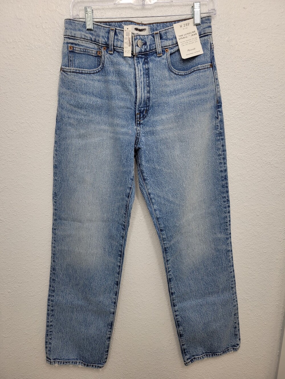 Madewell The Petite Longline Straight Jean NY543 NWT Size 28 petite - Picture 6 of 10